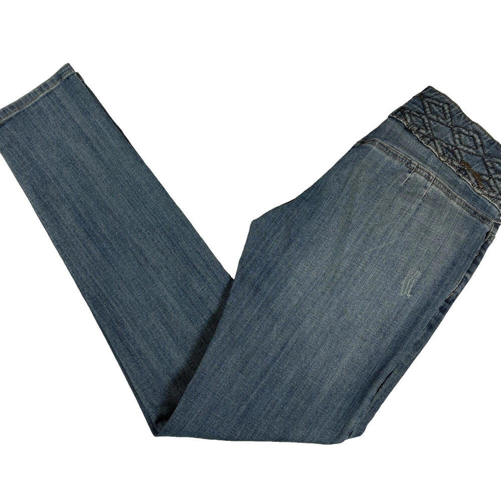 Silver Diva Womens Jeans 7 Blue Denim Y2K Vintage Bootcut 90s Low Rise Bling